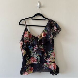BUFFALO David Bitton-Floral Flutter Sleeve Top